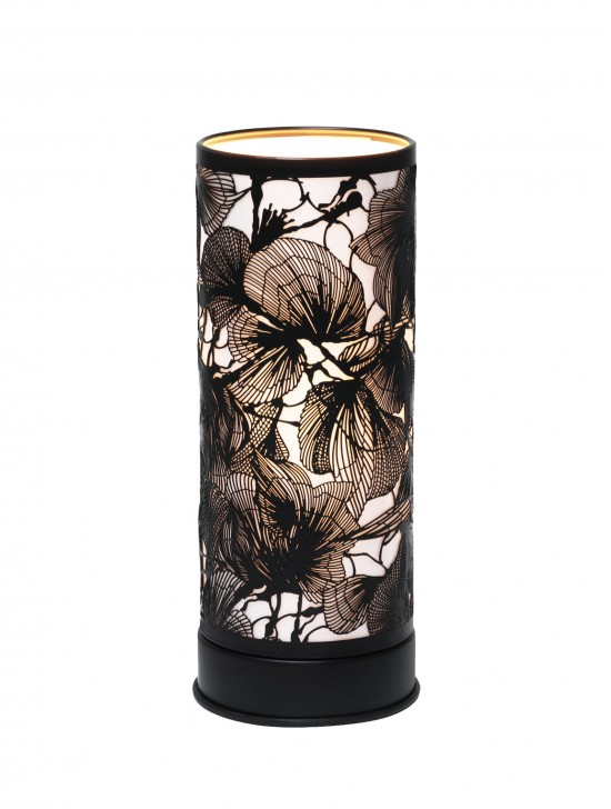 Leaves Cut-out Cylinder Table Light